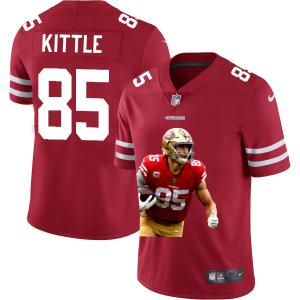 Impressive San Francisco 49ers #85 George Kittle Team Hero Vapor Limited NFL Jersey Red