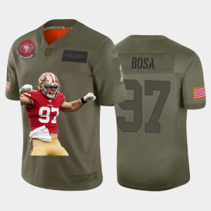 High - quality San Francisco 49ers #97 Nick Bosa Team Hero 1 Vapor Limited NFL Jersey Camo