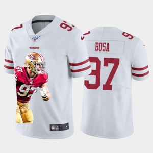 Fantastic San Francisco 49ers #97 Nick Bosa Team Hero 2 Vapor Limited NFL 100 Jersey White