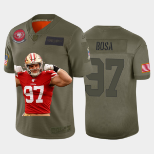 Outstanding San Francisco 49ers #97 Nick Bosa Team Hero 2 Vapor Limited NFL Jersey Camo