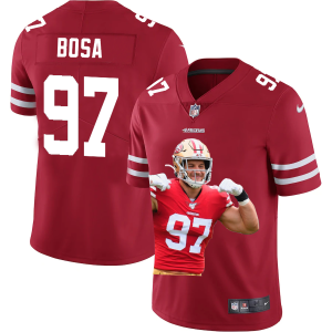 Outstanding San Francisco 49ers #97 Nick Bosa Team Hero 2 Vapor Limited NFL Jersey Red
