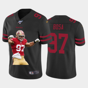 Impressive San Francisco 49ers #97 Nick Bosa Team Hero 3 Vapor Limited NFL 100 Jersey Black