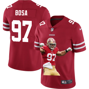 Amazing San Francisco 49ers #97 Nick Bosa Team Hero 3 Vapor Limited NFL Jersey Red